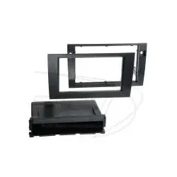 ACV 291320-12 Radioblende mit Ablagefach Audi A4 schwarz Rubber Touch Radio B...
