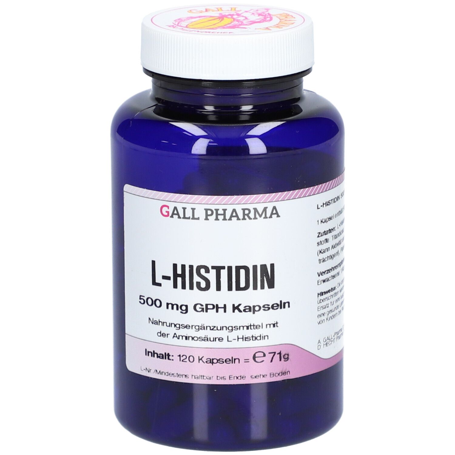 L-Histidin 500 mg GPH Kapseln 120 St