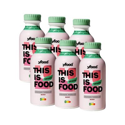 yfood Drink Vegan Berry 6x500 ml Trinklösung