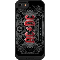 Nivocase Handyhülle für Apple iPhone 7 Hülle NIVOpure Case Schwarz ACDC Black Ice Fanartikel (Apple iPhone 7), Smartphone Hülle, Schwarz
