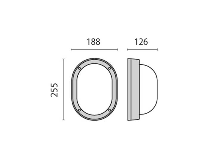 Performance in Lighting LED-Außenwandleuchte Eko+19 LED 3.000K anthrazit, schwarz, Aluminium