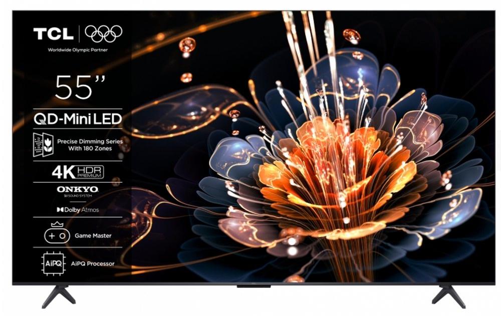 TCL Q7 TV C61KS Premium QD-Mini LED-Fernseher, 139,7 cm (55"), 3840 x 2160 Pixel, QD-Mini LED, Smart-TV, WLAN, Metallisch