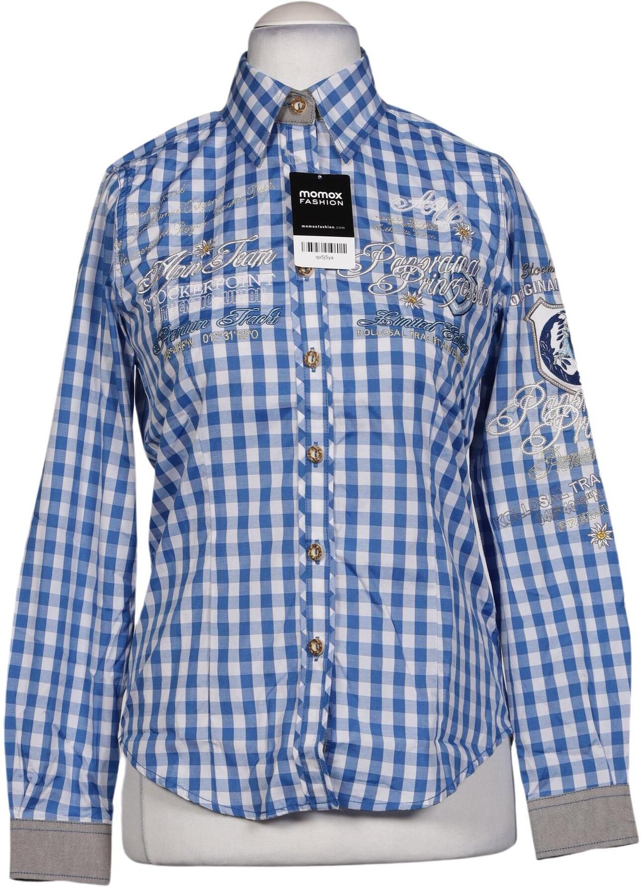 Stockerpoint Damen Bluse, Mehrfarbig, Gr. EU 34, Baumwolle / Synthetik - Second Hand