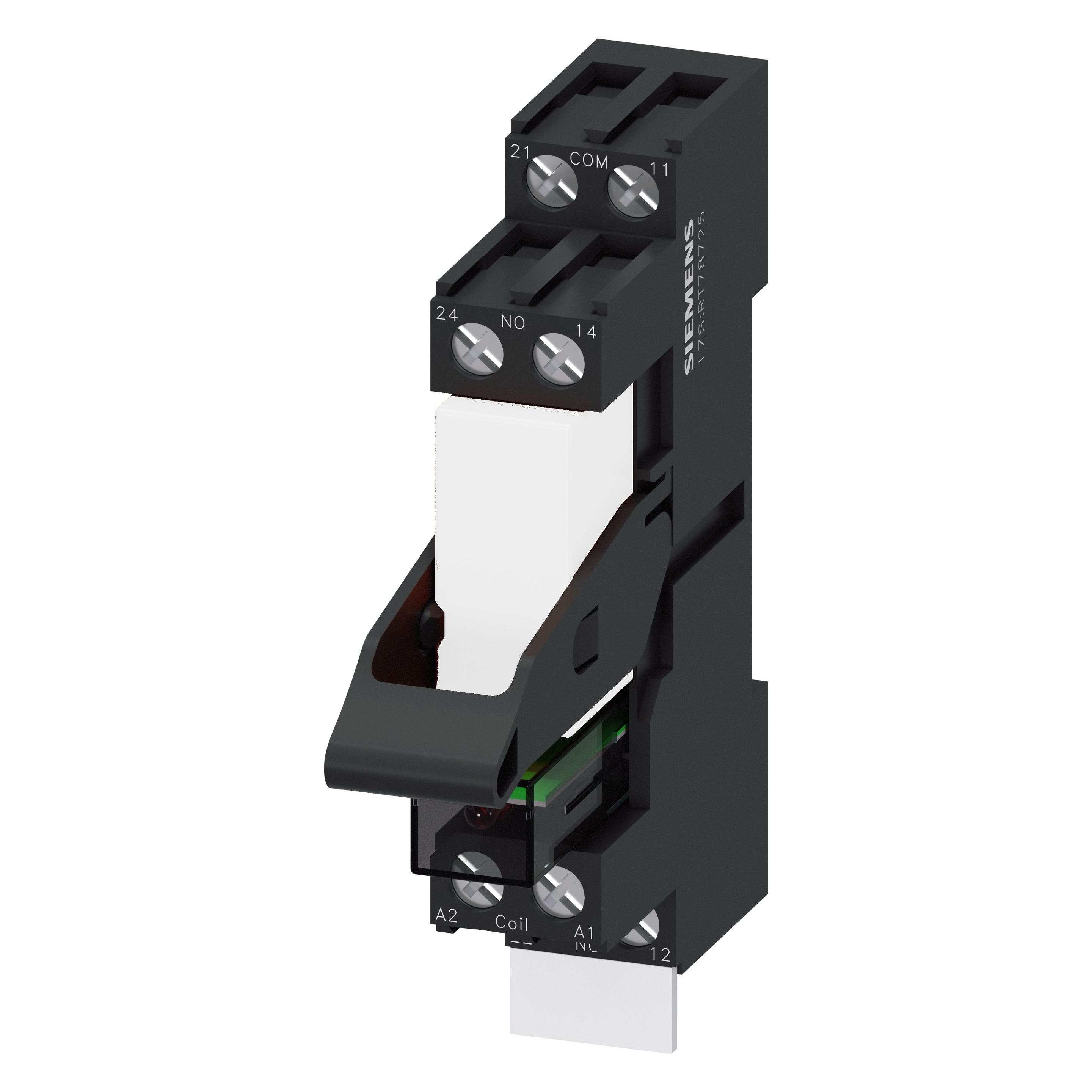 Siemens RELAY, PLUG IN, COMPACT, 2 CO, LED, 24V (LZS:RT4A4L24)