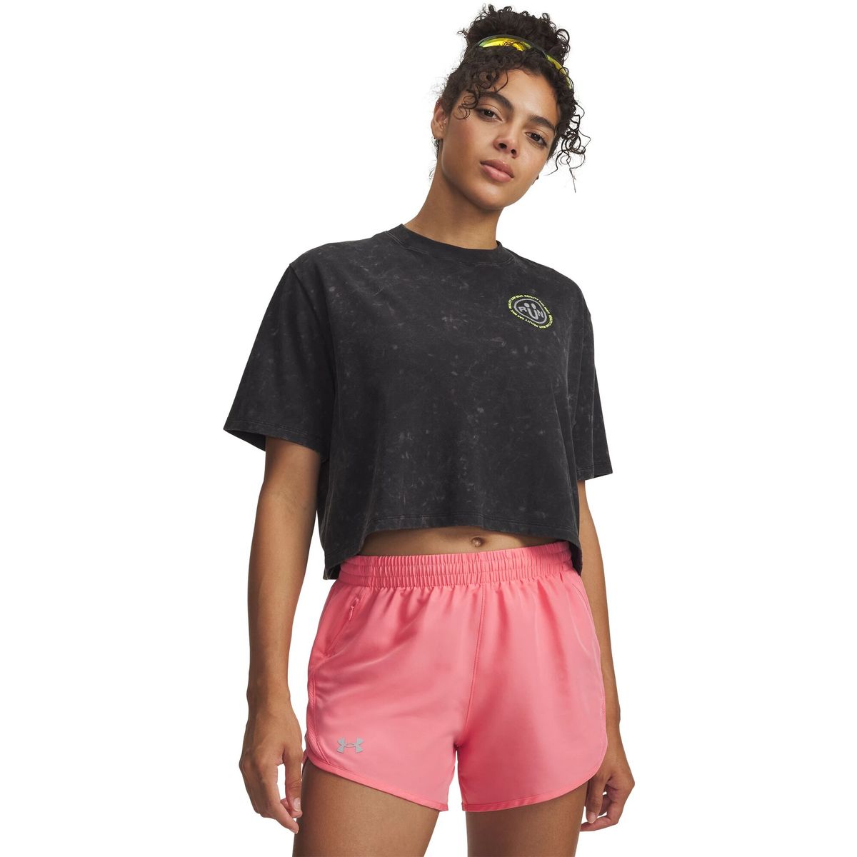 Under Armour W Reality CAN Wait SS black rebel pink (001) XS 6009534-001-XS
