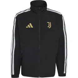 ADIDAS Herren Fanjacke Juventus Turin Anthem Heimjacke, Größe L in Schwarz Schwarz