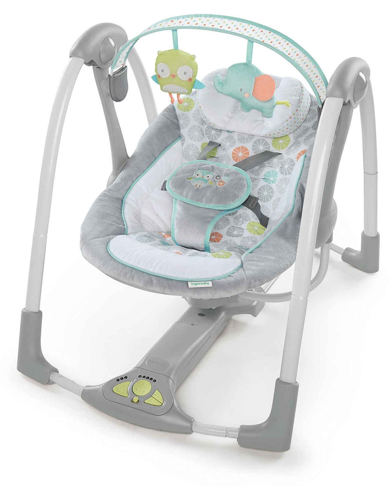 Ingenuity Swing 'n Go Draagbare Schommel Hugs & Hoots 10247