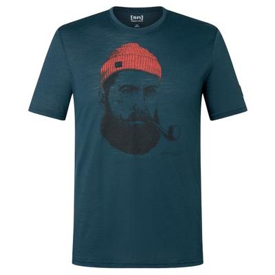 super.natural - Sailor Tee - Merinoshirt Gr XL blau