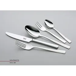 Besteckgarnitur JUSTINUS vito (BHT 39,50x6,10x50,20 cm) - silber - BHT 39,50x6,10x50,20 cm