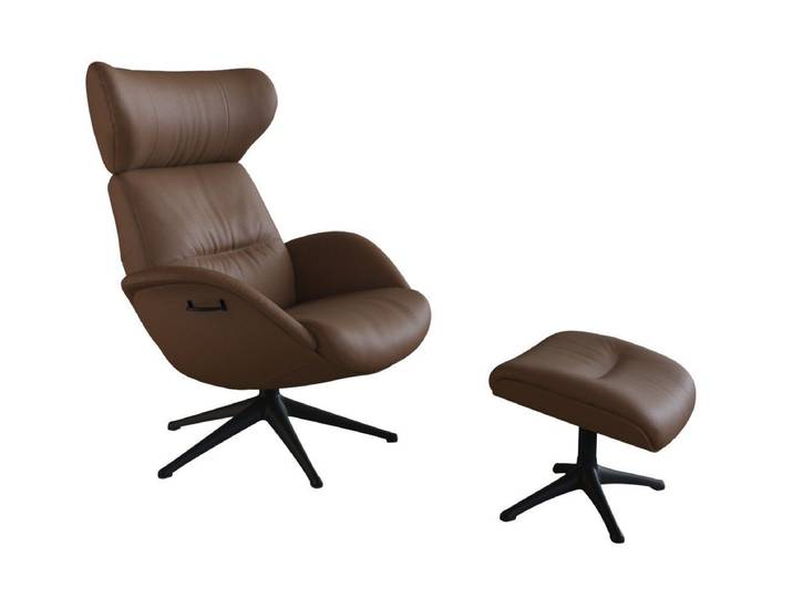 FLEXLUX Relaxsessel Fernsehsessel More, ergonomisch, drehbar, robuster Fuß, Scandi, Rücken- & Kopfteilverstellung, hervorragender Komfort, pflegeleicht
