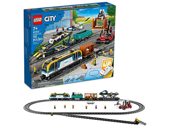 LEGO City Freight Train 60336 Bauspielzeug-Set mit Powered Up Technologie für Jungen, Mädchen und Kinder ab 7 Jahren (1.153 Teile)