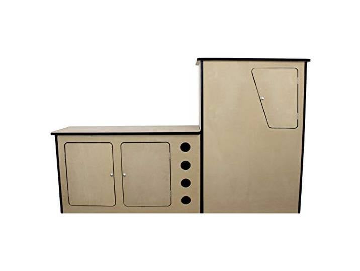 Monster Shop Transporter T4 T5 Camper Van Küche Rechtslenker Wohnwagen Wohnwagenküche Wohnmobil Reisemobil Caravan 18mm MDF Eingebautes Weinregal Optionale Aufhängeschiene Peronalisierbar