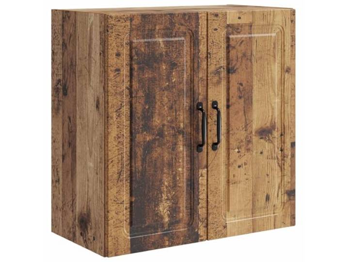 GFEROMRF Wandschrank Altholz 59 x 31 x 60 cm Holzwerkstoff Stauraumschrank Modernes Design, verstellbare Regale, robuste Holzwerkstoff-Konstruktion, vielseitig nutzbar