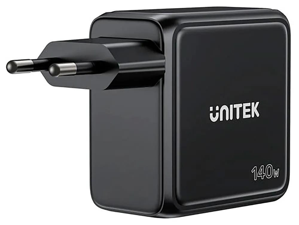 UNITEK USB-C oplader met display, 140W, 3x USB-C