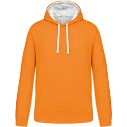Kariban Unisex Kontrast Kapuzen Sweater Hoodie K446 orange/white XS