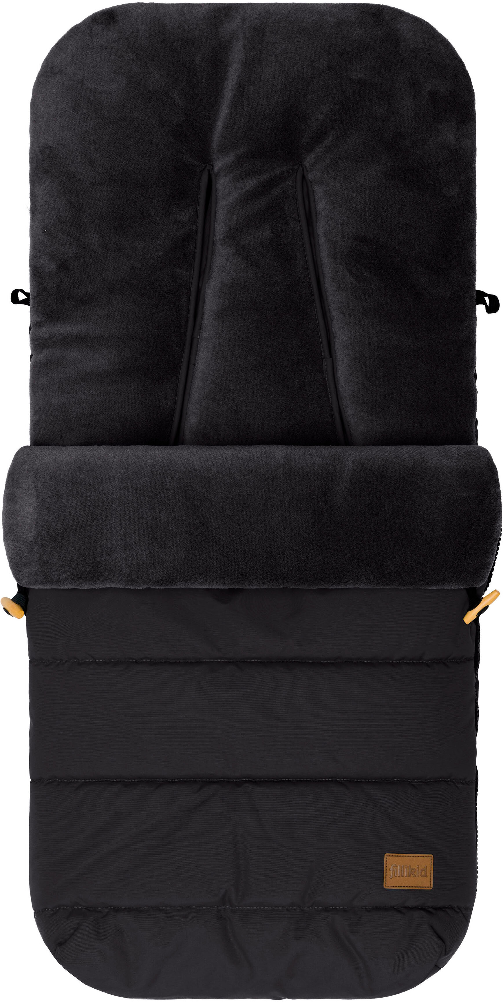 Fußsack FILLIKID "Lanin, Winterfußsack", Kinder, schwarz, Polyester, Fußsäcke Fußsack