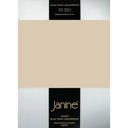 Janine Spannbetttuch Elastic-Jersey 5002 sand 150x200 cm