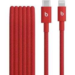 Beats USB-C zu Lightning gewebtes Kabel 1.5 m Rapid Red