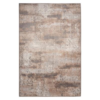 Teppich KAYOOM "Gem 960", taupe, B:120cm H:15mm L:170cm, Viskose, Teppiche, Teppich, Kurzflor, Vintage, Modernes Muster, Viskose, Fußbodenheizungsgeeignet