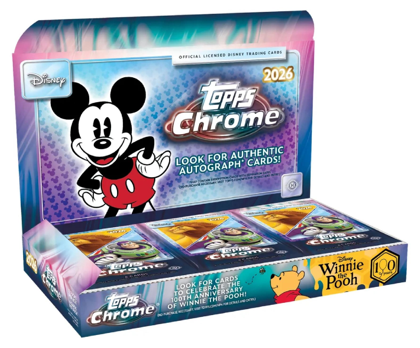 2026 Topps Chrome Disney Hobby Box Englisch