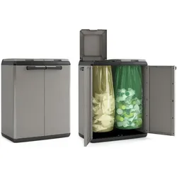 Keter Recycling-Schrank, Abfalleimer, Schwarz