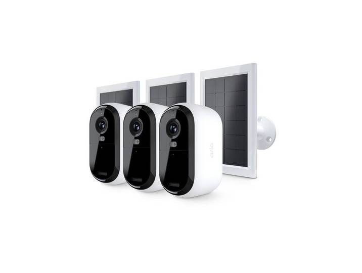 Caméra De Surveillance - Arlo - Essential 3+ 3 Caméras 2k + 3 Panneaux Solaires - Extérieur