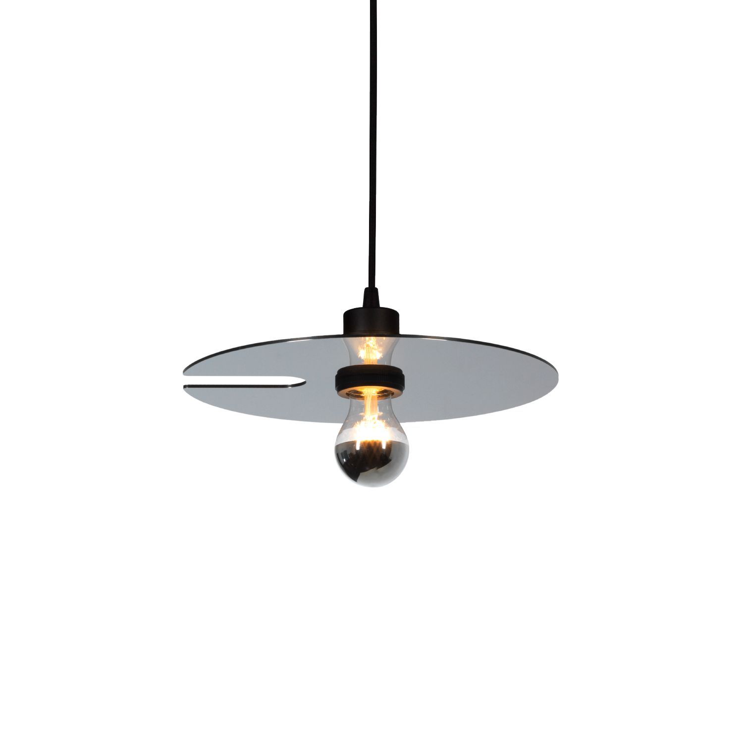 Wever & Ducré Pendelleuchte MIRRO CEILING SUSP 1.0 A60 N-B 6.0m schwarzes chrom 6m Zuleitung 6344E0NB0 5404037331949