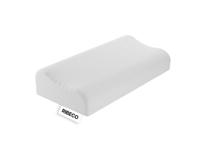 Nackenstützkissen RIBECO Claas 30x60 cm, individuell höhenverstellbar , weiss (weiß), B:30cm L:60cm, Kopfkissen Bezug: 100% Polyester. Füllung: 100% Polyurethan, Kopfkissen, Nackenstützkissen, Rückenschläfer & Seitenschläfer geeignet, waschbarer Bezug bis 60 C