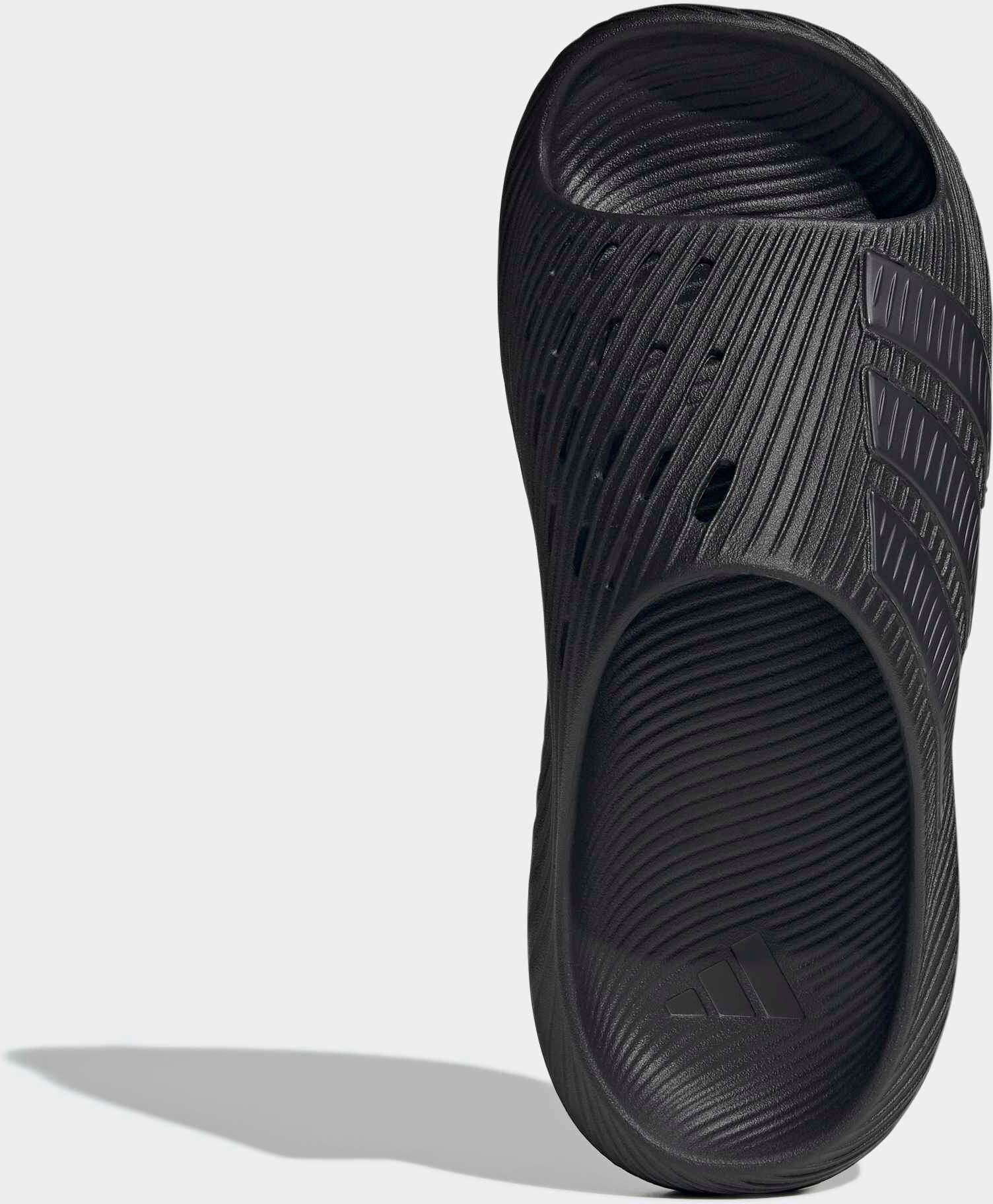 Badesandale ADIDAS SPORTSWEAR "PURECHILL SLIDES", Herren, Gr. 39, schwarz (core schwarz, carbon, carbon), Synthetik, Schuhe Badesandale, Badelatschen core schwarz, carbon, carbon 39