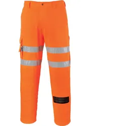Warnschutz Bundhose "RT46" Bahn orange - S - Orange