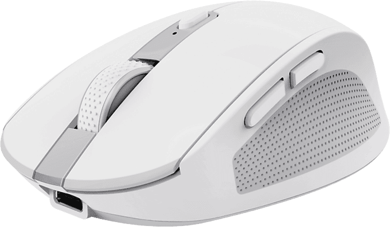 Ratón inalámbrico - Trust Ozaa Compact, Silencioso, 3200 ppp, Bluetooth, Blanco