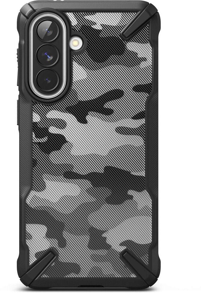 Samsung Galaxy A57 Ringke Fusion X Bagside Cover - Sort Camouflage