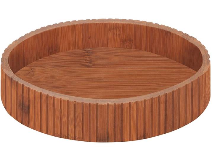 Wenko Bamboe draaiplateau met rand - Ø29 cm