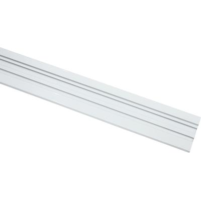 Vorhangschiene GARDINIA Gr. 2, weiß, L:200cm, Metall, Gardinenstangen, Serie Aluminim-Vorhangschiene