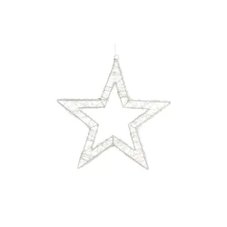 LED Stern   , weiß , Holzwerkstoff , Maße (cm): B: 50 H: 50 T: 6.0
