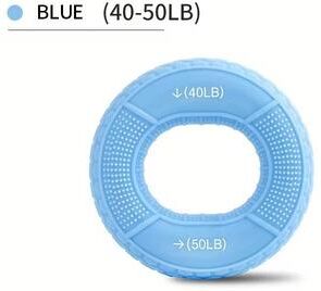 Inspired Finds 20 80LB Silicone Hand Grip Strengthener Ring For Grip And Forearm Power blue