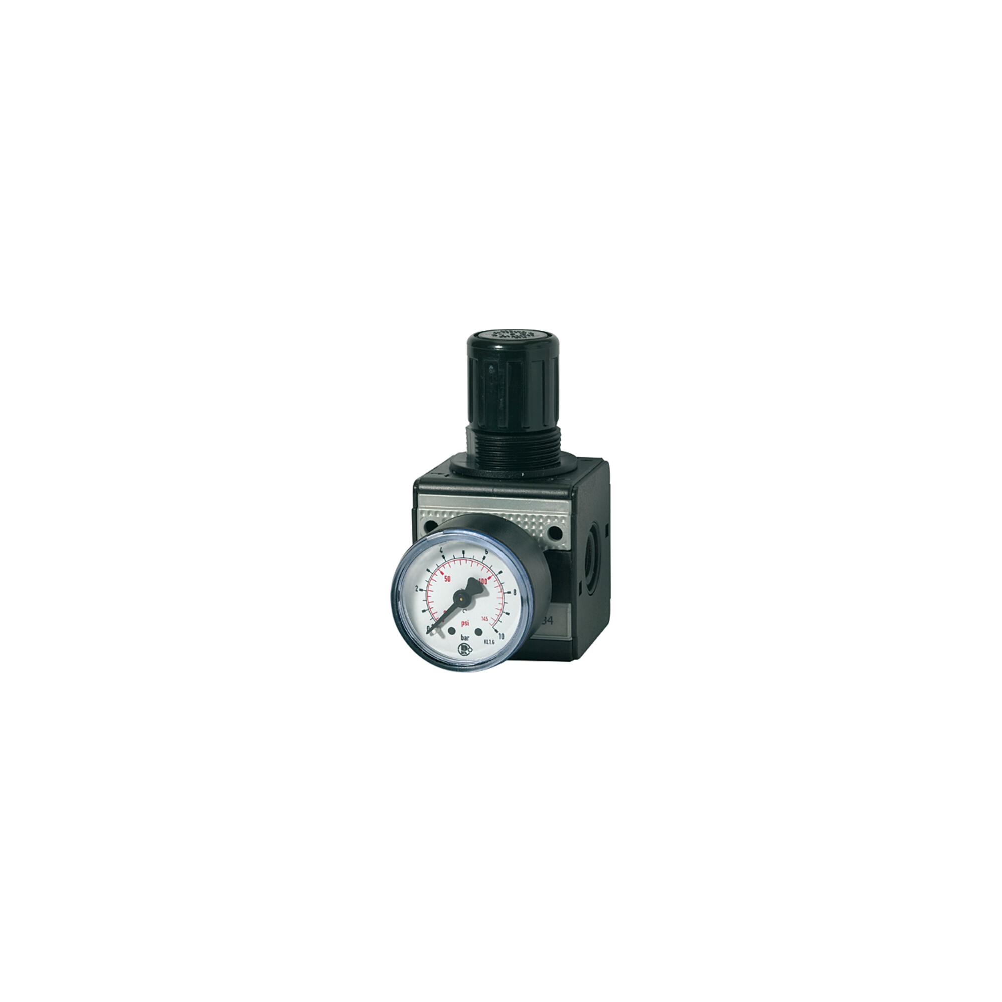 Riegler Druckregler durchg. Druckvers. »multifix «, BG 3, G 1/2, 0,1-3 bar (RB 33-3)