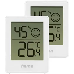 Hama Therometer und Hygrometer »Baros« 2 Stück, 4.5x5.6x1.2 cm