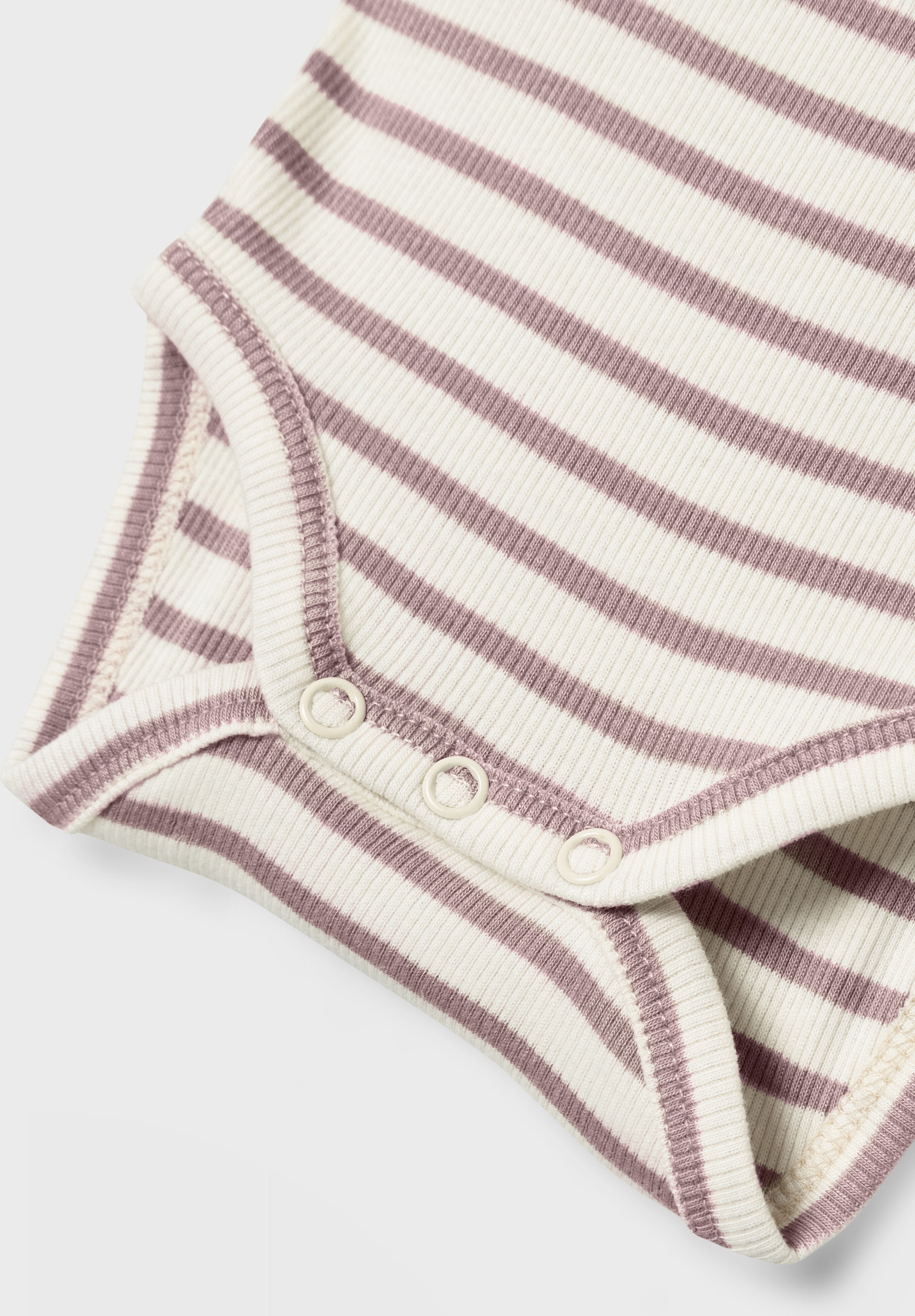 Langarmbody NAME IT "NBNBANI LS BODY NOOS", Baby, Gr. 50, N-Gr, rosa (deauville mauve), Jersey, Obermaterial: 57% Baumwolle, 38% Modal, 5% Elasthan, geringelt, gestreift, regular fit, Rundhals, Bodys Langarmbody deauville mauve 50, N-Gr
