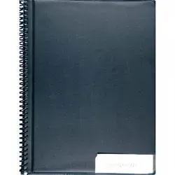 Marschmappe Hochformat schwarz A4/25T