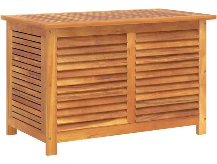 vidaXL Gartenbox mit Lüftungsschlitzen 90x50x56 cm Massivholz Akazie