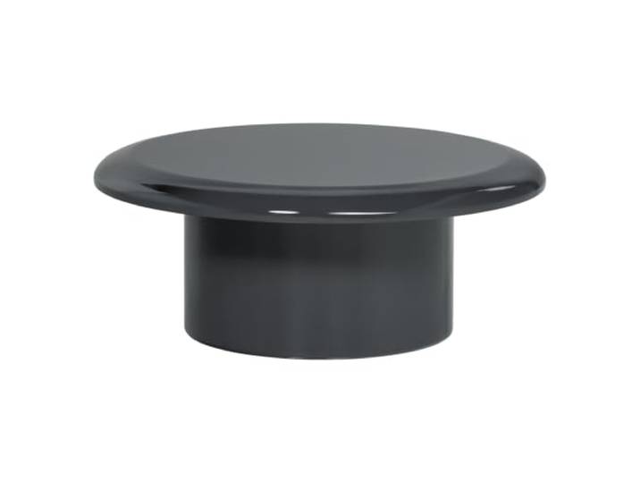WOOOD Alvo Couchtisch MDF Hochglanz Dunkelgrau