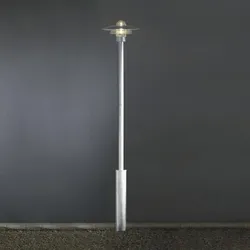 Modena Standleuchte galvanisierter Stahl, klares Glas