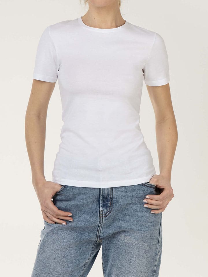 COTONELLA Shirt in Weiß - S