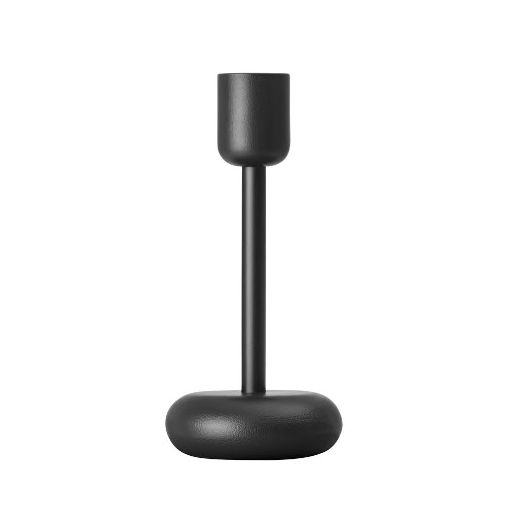 Iittala Nappula kandelaar donkergrijs groot - Hoogte: 18,3 cm