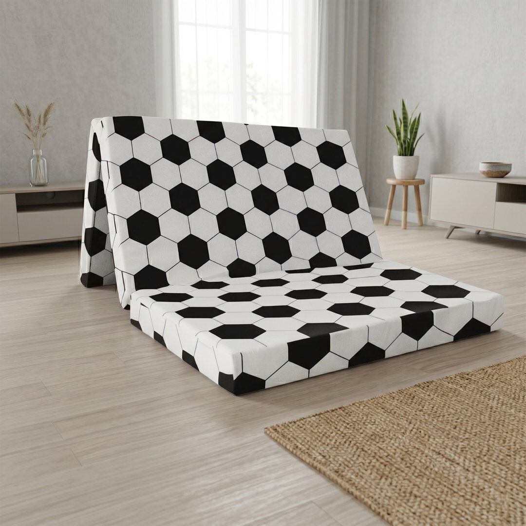 Dull UK Small Double - DE 120 X 190 Cm Symple Stuff Foam Mattress Black/White