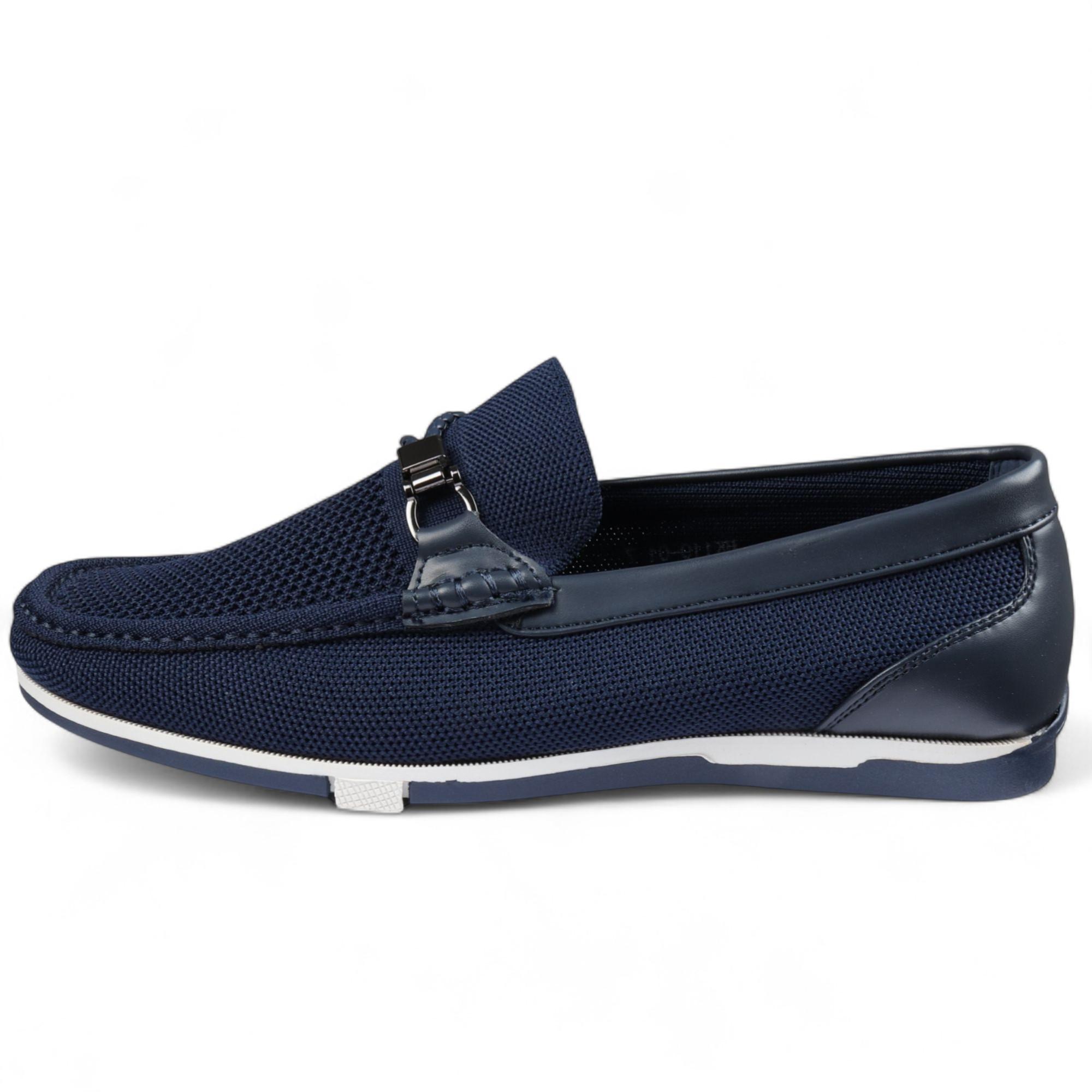 Leichte, atmungsaktive Slipper aus Mesh für Herren in Marineblau