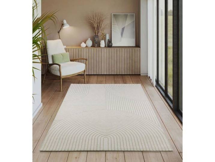 Tapis Moderne - The Carpet - Everest 2252 - 140x200 cm - Effet 3D - Design Scandinave