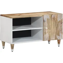 vidaXL TV-Schrank 80x31,5x46 cm Massivholz Mango
