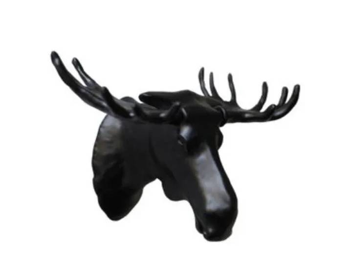Bosign Patère tête de cerf noir